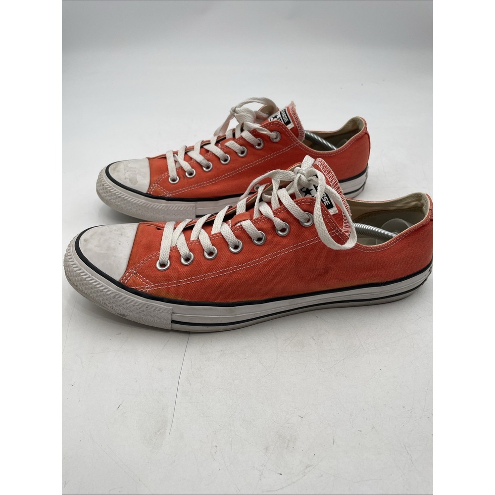Converse All Star Low Top Neon Orange Shoes Sneakers Mens Size 12 151183F